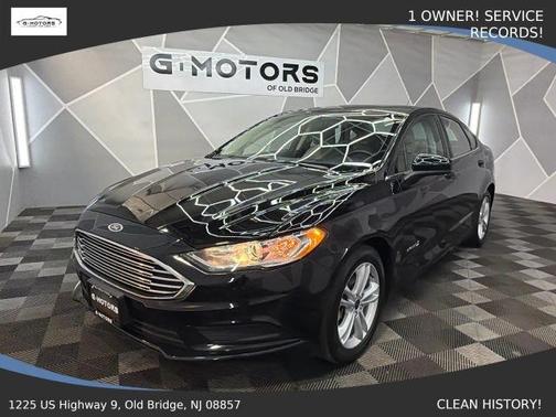 Black 2018 Ford Fusion Hybrid S