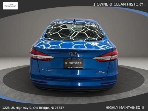 Blue 2019 Ford Fusion Hybrid SE