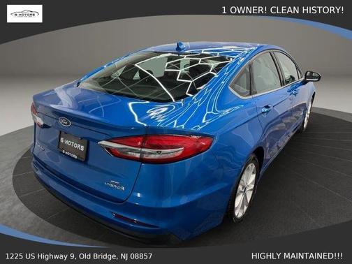 Blue 2019 Ford Fusion Hybrid SE