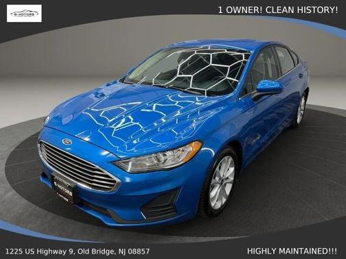 Blue 2019 Ford Fusion Hybrid SE