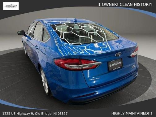 Blue 2019 Ford Fusion Hybrid SE