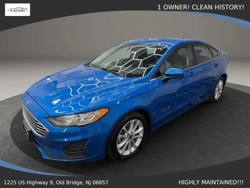 Blue 2019 Ford Fusion Hybrid SE