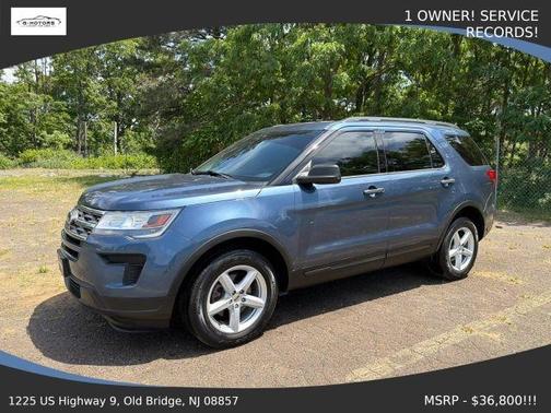 Blue 2019 Ford Explorer Base