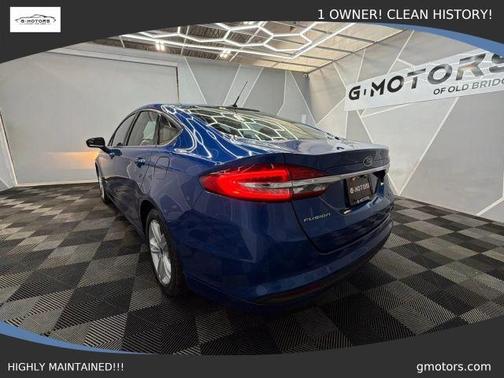 Blue 2018 Ford Fusion Hybrid S