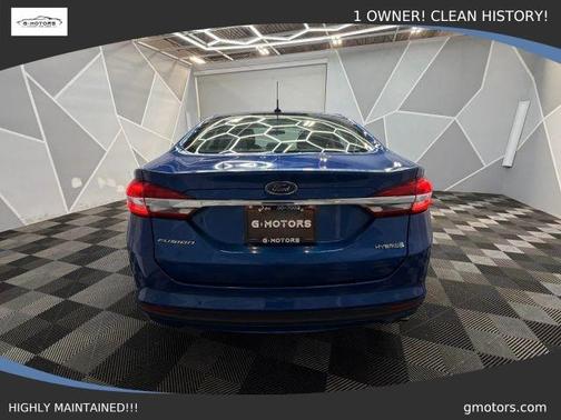 Blue 2018 Ford Fusion Hybrid S