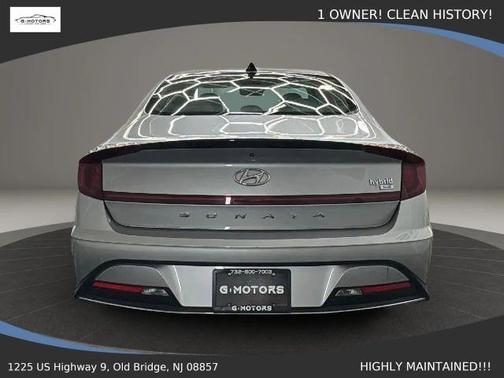 Silver 2021 Hyundai SONATA Hybrid Blue