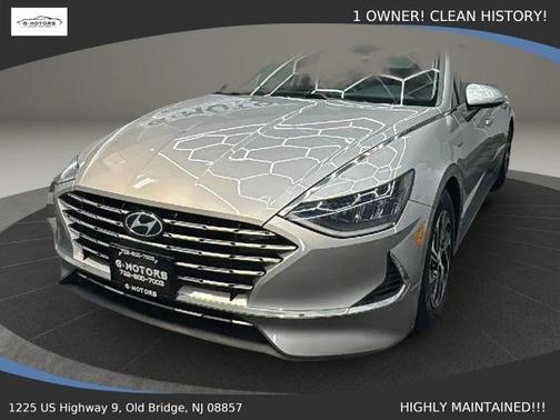 Silver 2021 Hyundai SONATA Hybrid Blue
