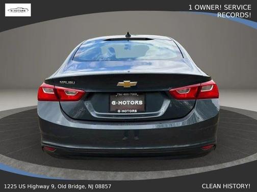Blue 2020 Chevrolet Malibu 1FL