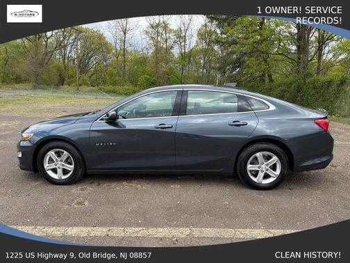 Blue 2020 Chevrolet Malibu 1FL