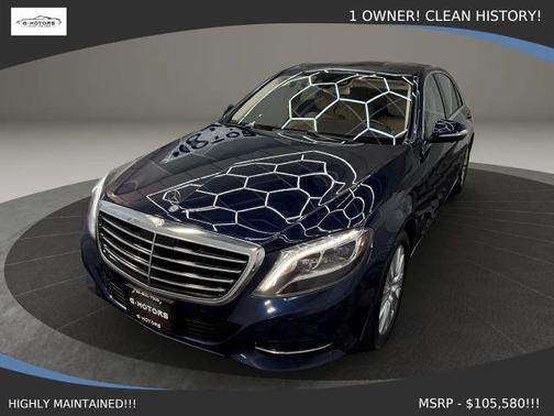 Blue 2015 Mercedes-Benz S-Class S 550 4MATIC