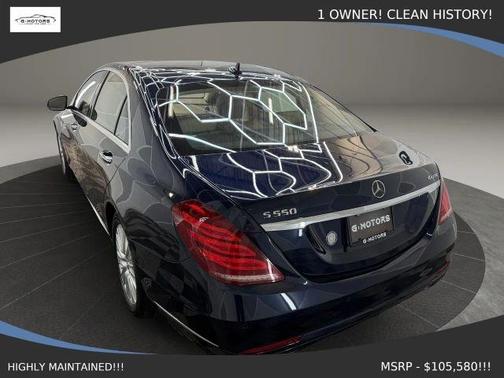 Blue 2015 Mercedes-Benz S-Class S 550 4MATIC