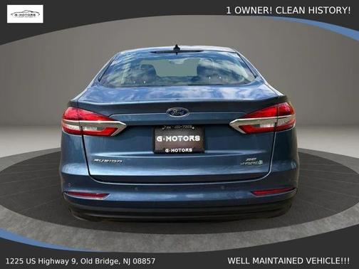 Blue 2019 Ford Fusion Hybrid SE