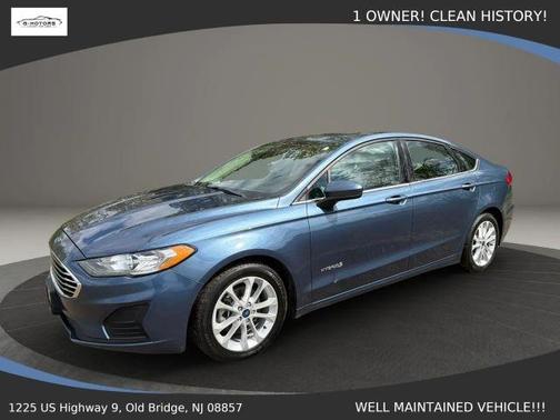 Blue 2019 Ford Fusion Hybrid SE