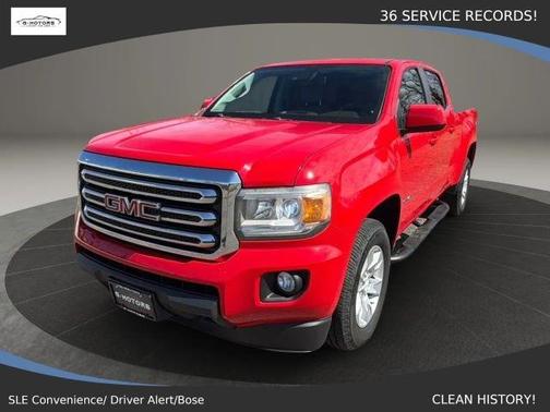 Red 2015 GMC Canyon SLE