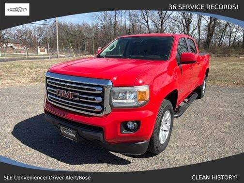 Red 2015 GMC Canyon SLE