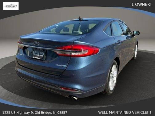 Blue 2018 Ford Fusion Hybrid S