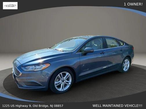 Blue 2018 Ford Fusion Hybrid S