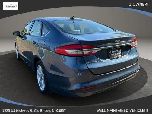 Blue 2018 Ford Fusion Hybrid S