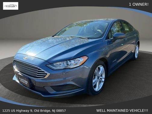 Blue 2018 Ford Fusion Hybrid S