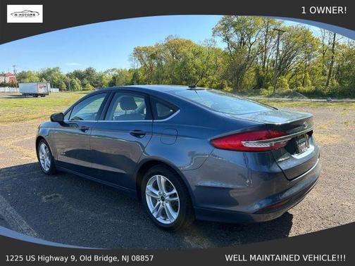 Blue 2018 Ford Fusion Hybrid S