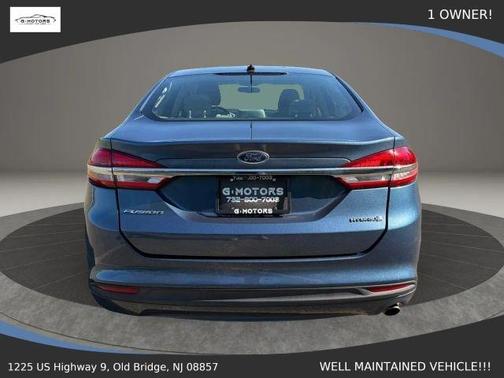 Blue 2018 Ford Fusion Hybrid S