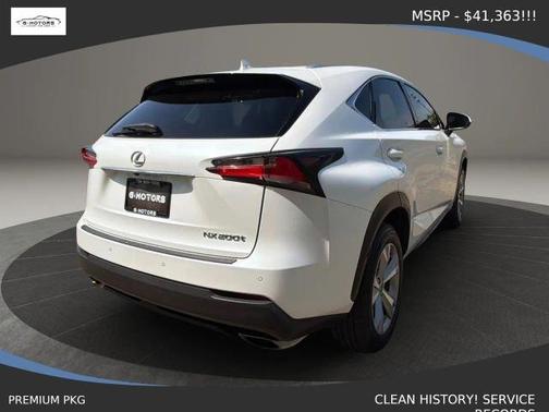 White 2017 Lexus NX 200t Base