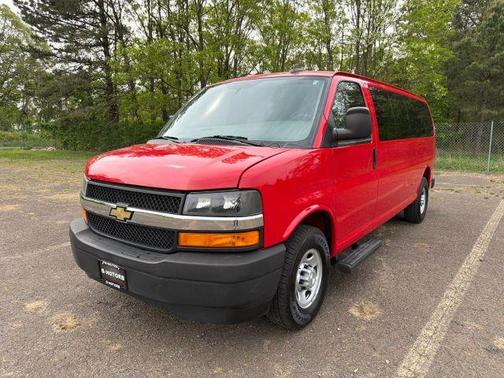 Red 2020 Chevrolet Express 3500 LS