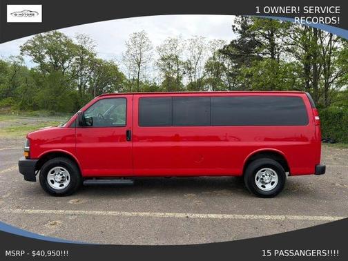Red 2020 Chevrolet Express 3500 LS