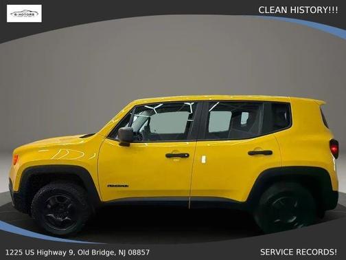 Yellow 2015 Jeep Renegade Sport