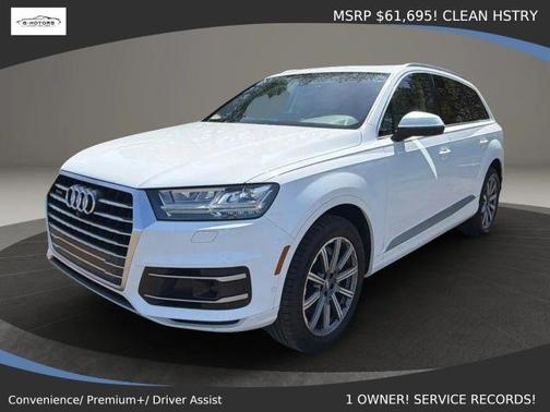 Carrara White 2019 Audi Q7 45 Premium Plus