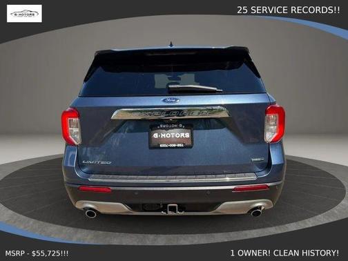 Blue 2020 Ford Explorer Limited