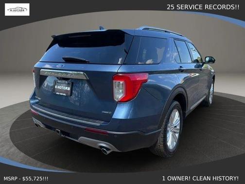 Blue 2020 Ford Explorer Limited