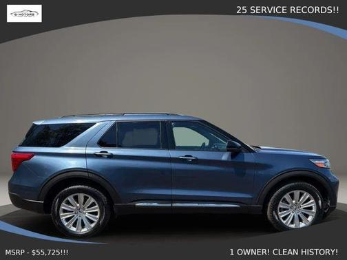 Blue 2020 Ford Explorer Limited