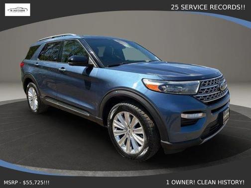Blue 2020 Ford Explorer Limited