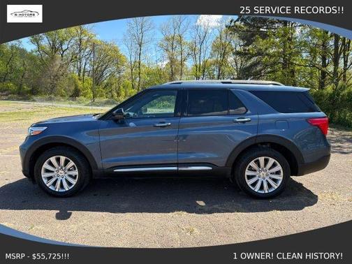 Blue 2020 Ford Explorer Limited