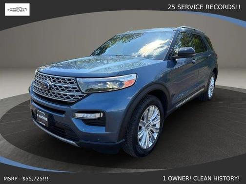 Blue 2020 Ford Explorer Limited
