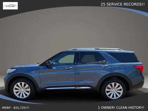 Blue 2020 Ford Explorer Limited