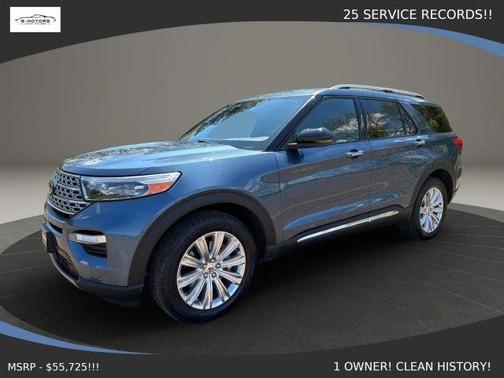 Blue 2020 Ford Explorer Limited