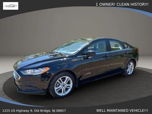 Black 2018 Ford Fusion Hybrid S