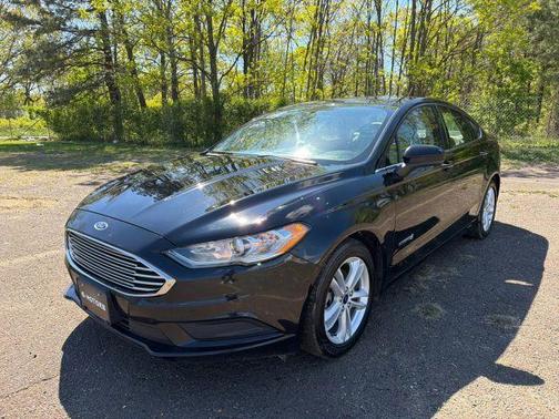 Black 2018 Ford Fusion Hybrid S