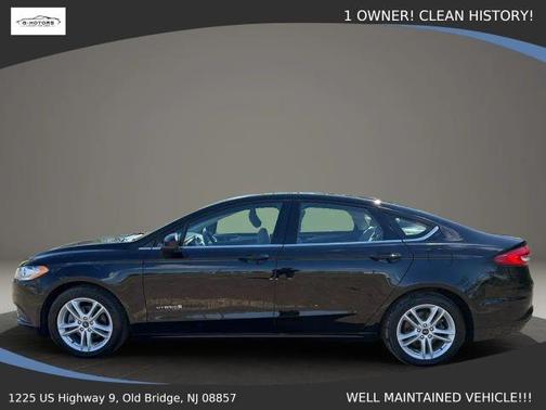 Black 2018 Ford Fusion Hybrid S