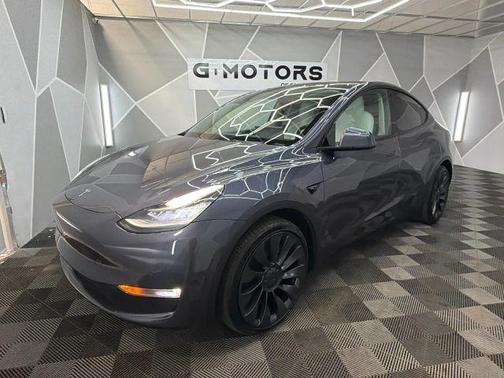 Gray 2021 Tesla Model Y Long Range