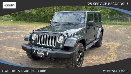 Gray 2017 Jeep Wrangler Unlimited Sahara