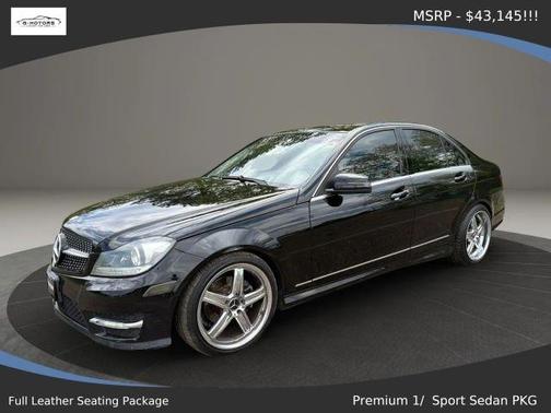 Black 2012 Mercedes-Benz C-Class C 300 4MATIC Sport