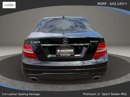 Black 2012 Mercedes-Benz C-Class C 300 4MATIC Sport