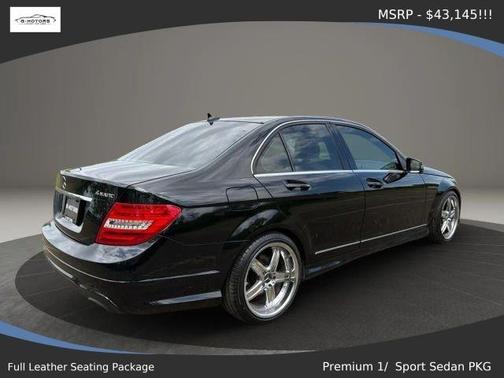 Black 2012 Mercedes-Benz C-Class C 300 4MATIC Sport