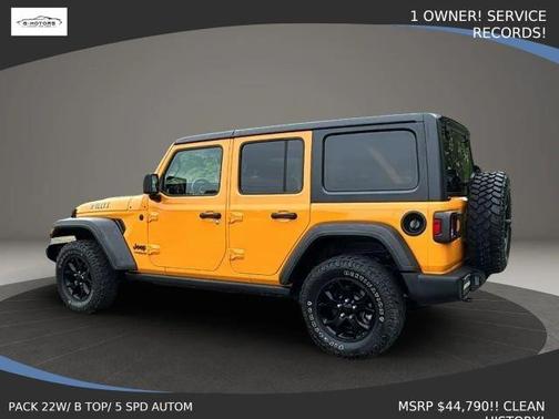 Yellow 2021 Jeep Wrangler Unlimited Sport