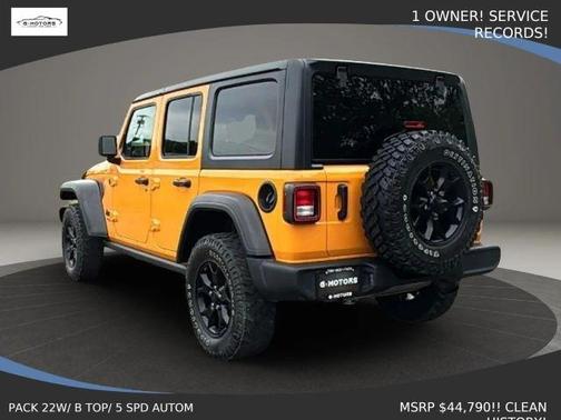 Yellow 2021 Jeep Wrangler Unlimited Sport
