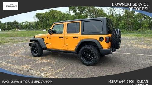 Yellow 2021 Jeep Wrangler Unlimited Sport