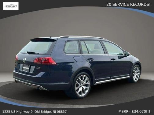 Night Blue Metallic 2017 Volkswagen Golf Alltrack TSI SEL